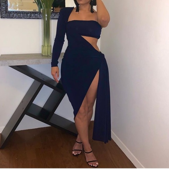 Celeste Dress - Navy - Picture 2 of 4